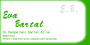 eva bartal business card